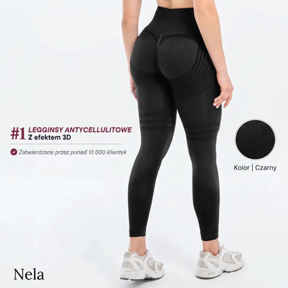 Nela - Legginsy antycellulitowe 3D z mikromasażem