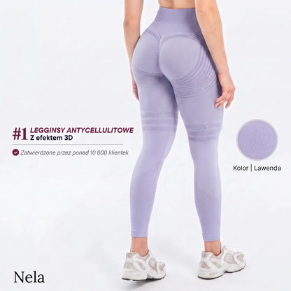 Nela - Legginsy antycellulitowe 3D z mikromasażem