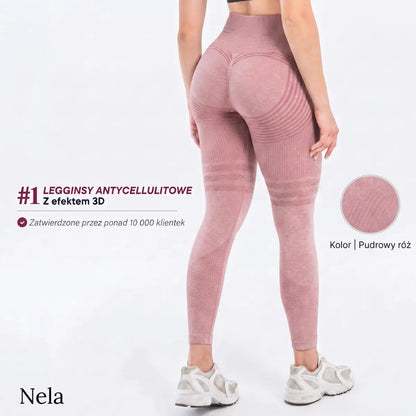 Nela - Legginsy antycellulitowe 3D z mikromasażem