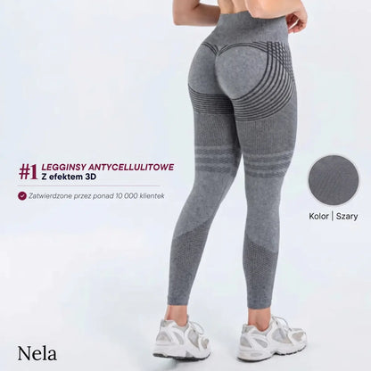 Nela - Legginsy antycellulitowe 3D z mikromasażem