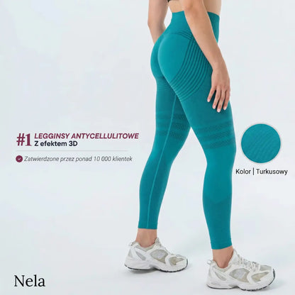 Nela - Legginsy antycellulitowe 3D z mikromasażem