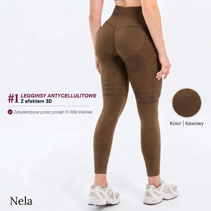 Nela - Legginsy antycellulitowe 3D z mikromasażem