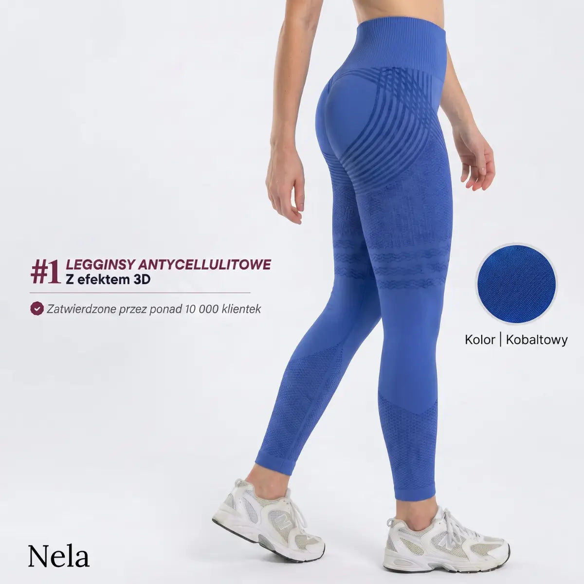 Nela - Legginsy antycellulitowe 3D z mikromasażem