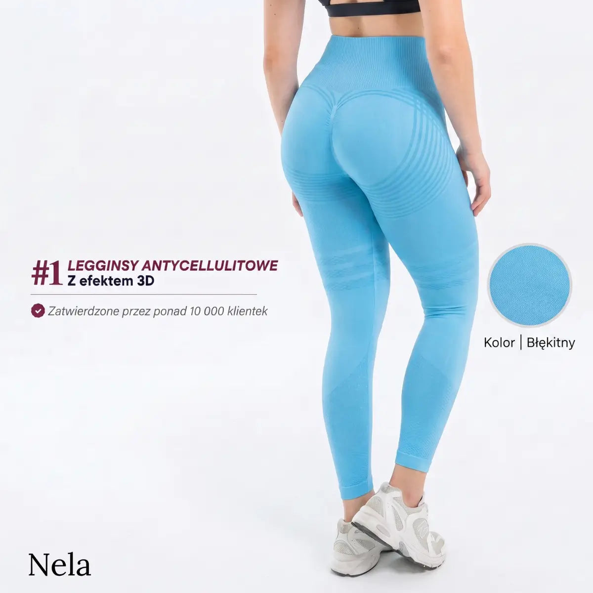 Nela - Legginsy antycellulitowe 3D z mikromasażem