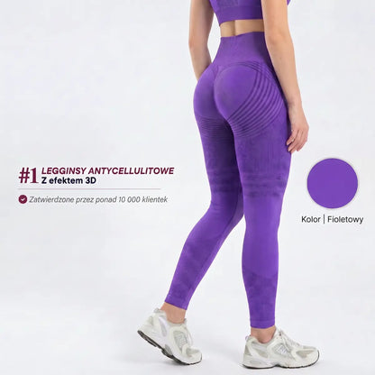 Nela - Legginsy antycellulitowe 3D z mikromasażem