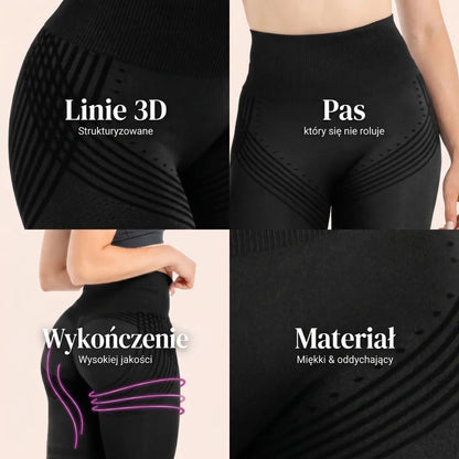 Nela - Legginsy antycellulitowe 3D z mikromasażem