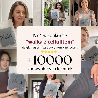 Nela - Legginsy antycellulitowe 3D z mikromasażem