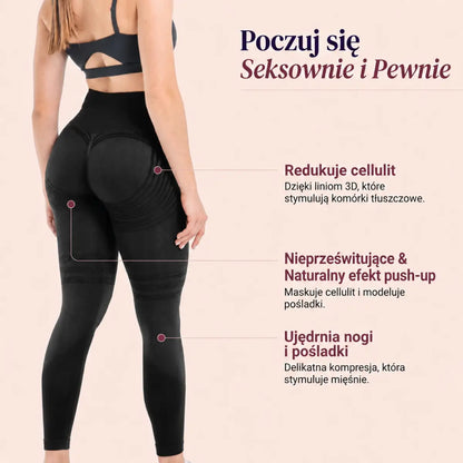 Nela - Legginsy antycellulitowe 3D z mikromasażem
