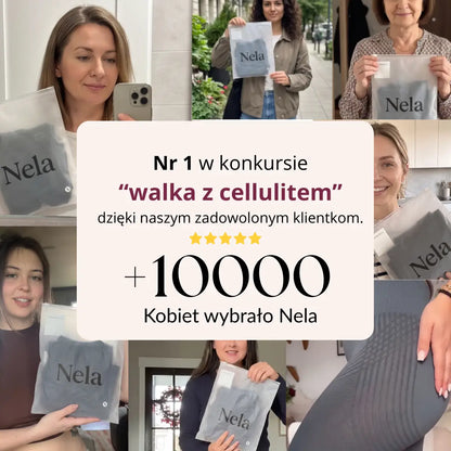 Nela - Legginsy antycellulitowe 3D z mikromasażem